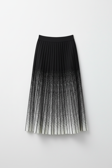 jupe plissée tie and dye